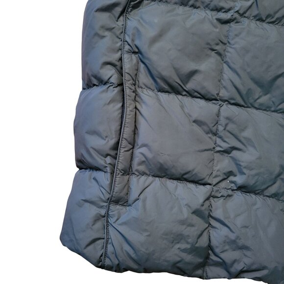 Eddie Bauer Goose Down Insulated Puffer Vest Blue L Full Zip Warm Lightweight - Picture 5 of 6